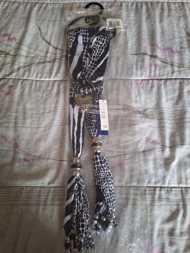 N Nygard Zebra & Dalmatian Print Scarf thumbnail