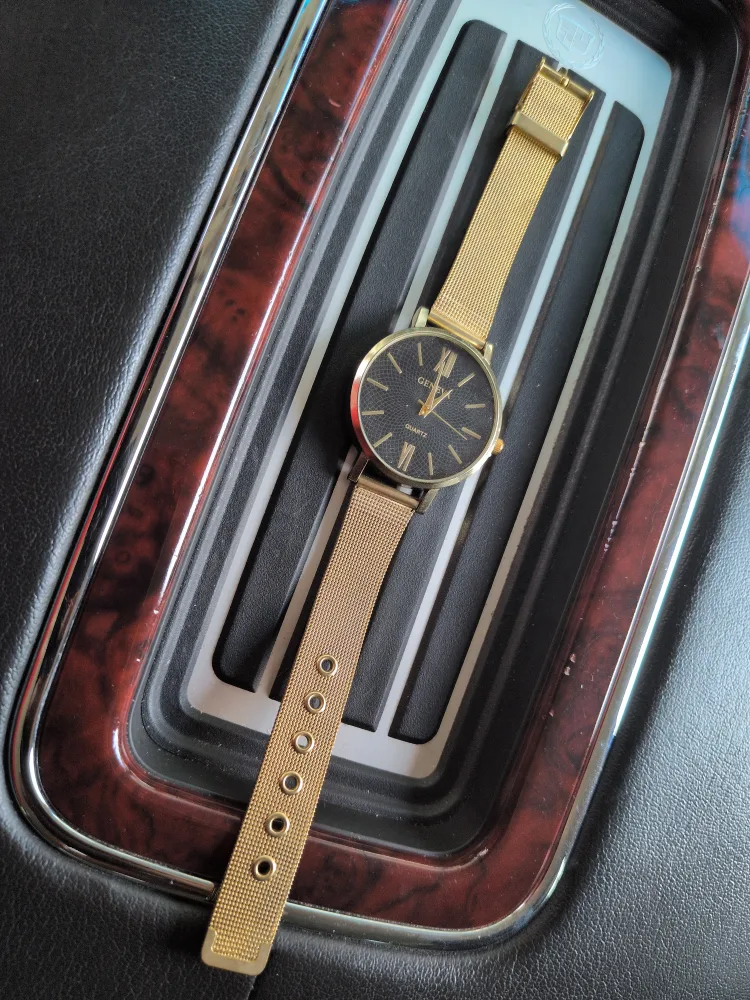 Geneva Quartz Gold-Tone Watch thumbnail