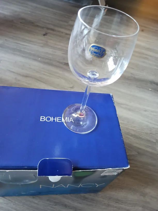 Bohemia Nancy Burgundy Goblets - Set of 6 Crystal thumbnail