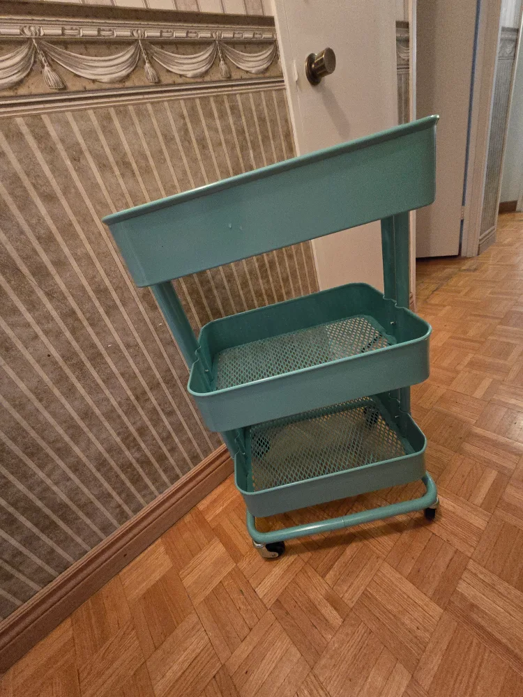 IKEA RÅSHULT Utility Cart - Turquoise thumbnail