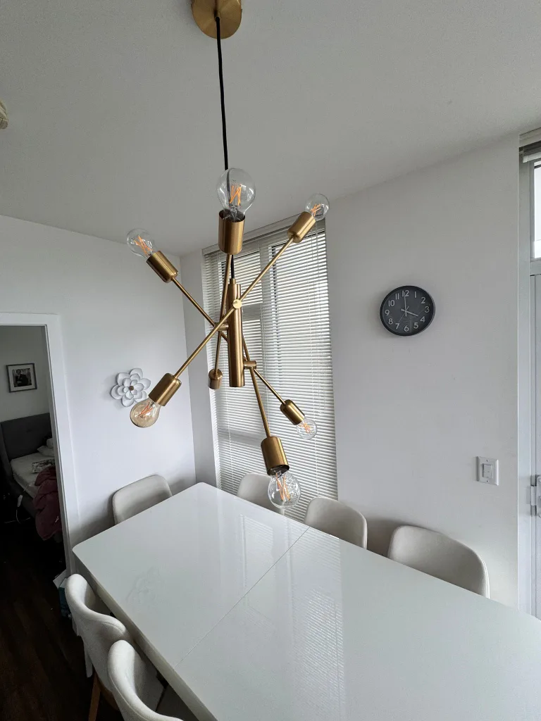 Modern 6-Light Chandelier for Sale thumbnail