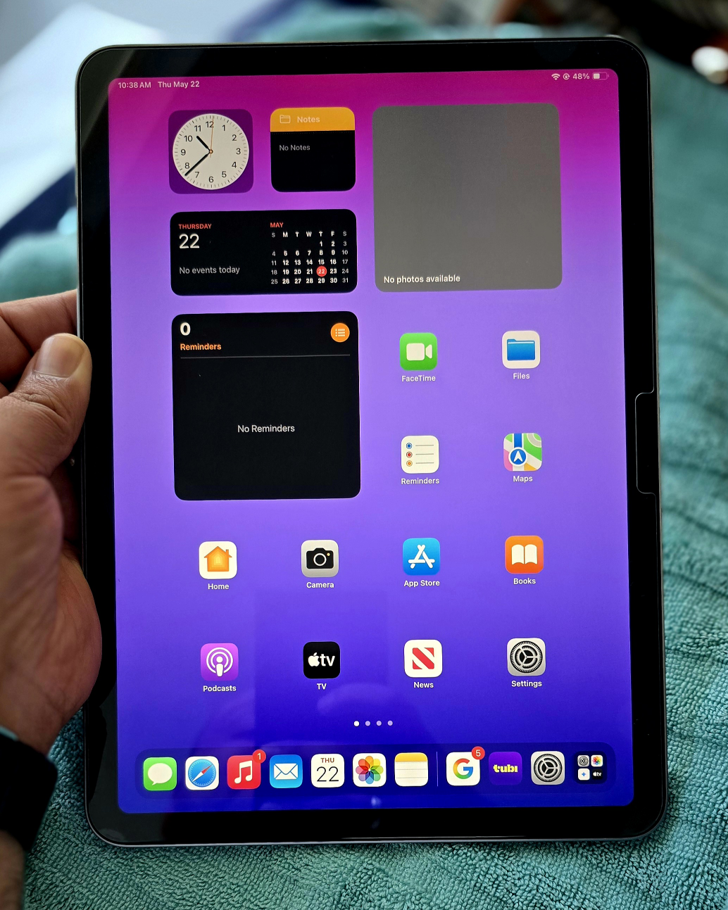 Apple iPad Air 6th Generation,2024- Silver 128 GB,WiFi,