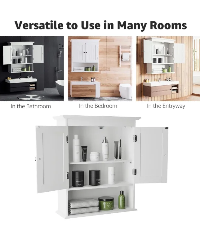 White Bathroom Wall Cabinet - New in Box! thumbnail