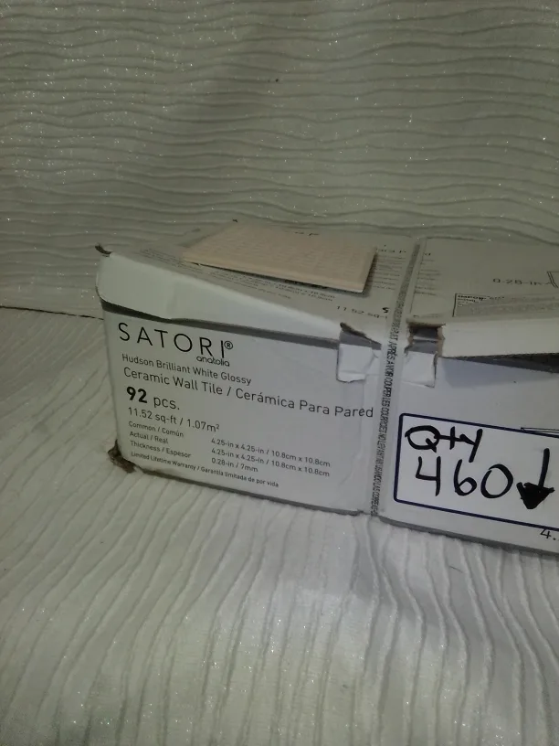 Satori Hudson Brilliant White Glossy Ceramic Wall Tile image indicator(3)