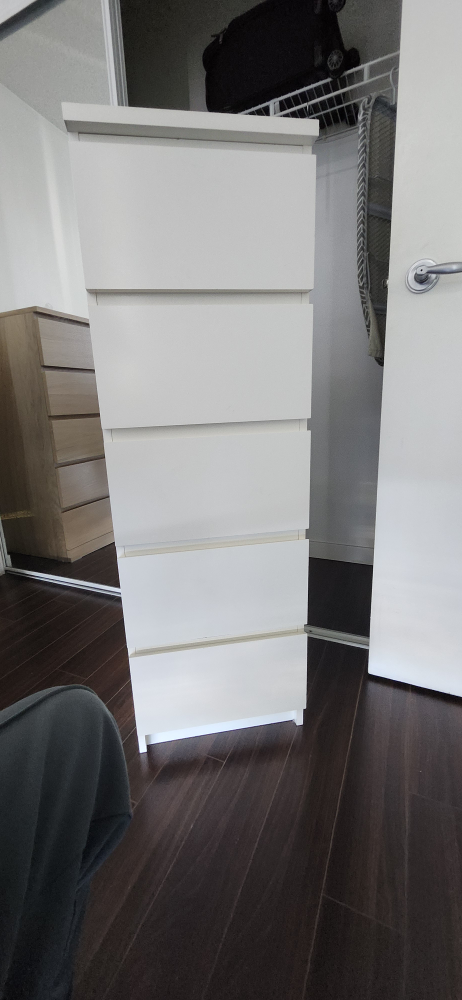 IKEA 5-Drawer Chest - White