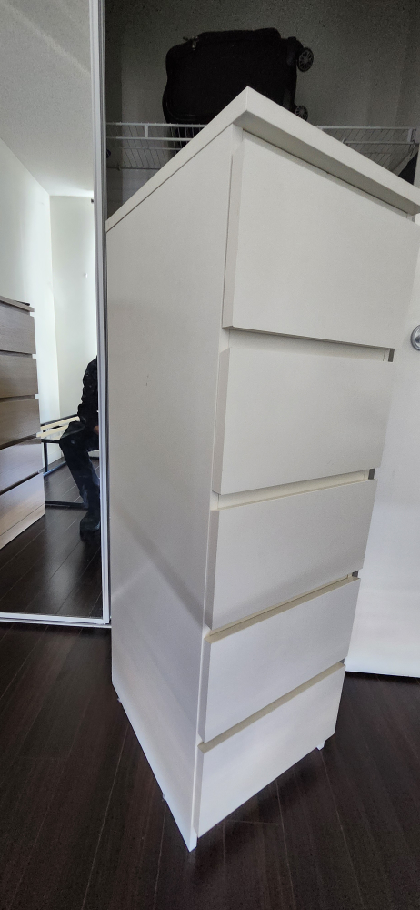 IKEA 5-Drawer Chest - White - photo 2