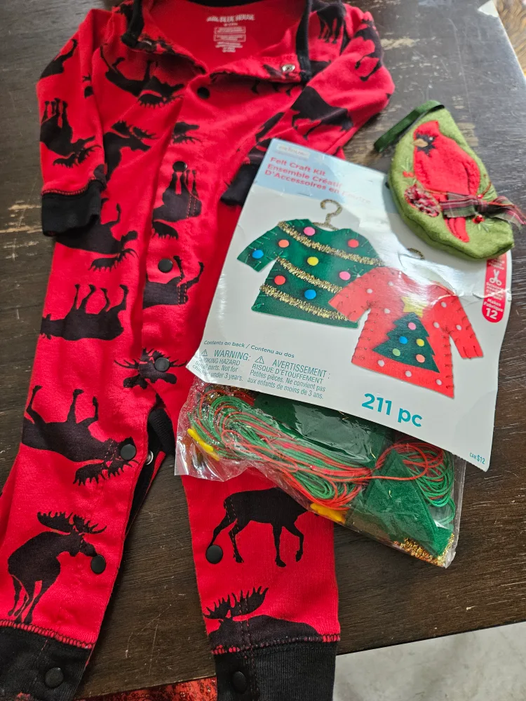 Little Blue House Moose Pajamas & Craft Kit (6-12M) thumbnail