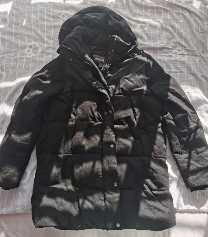 Eddie Bauer Black Down Puffer Jacket thumbnail