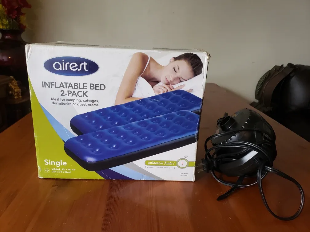 Airest Inflatable Bed 2-Pack Single Size with pump thumbnail