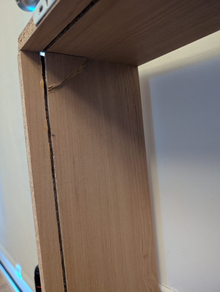 Damaged Brown Wooden Dresser - photo 4