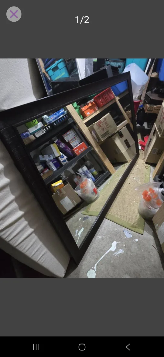 Wall Mirror - expresso frame thumbnail