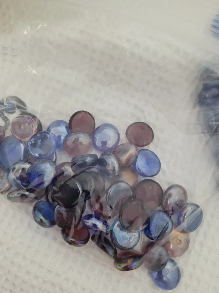 Decorative Glass Disk Gems, Purple & Blue 🇨🇦 thumbnail