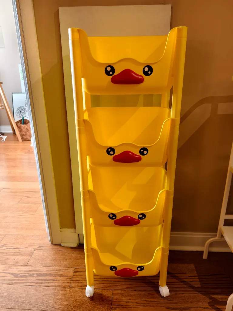 Yellow Duck 4-Tier Rolling Storage Cart thumbnail