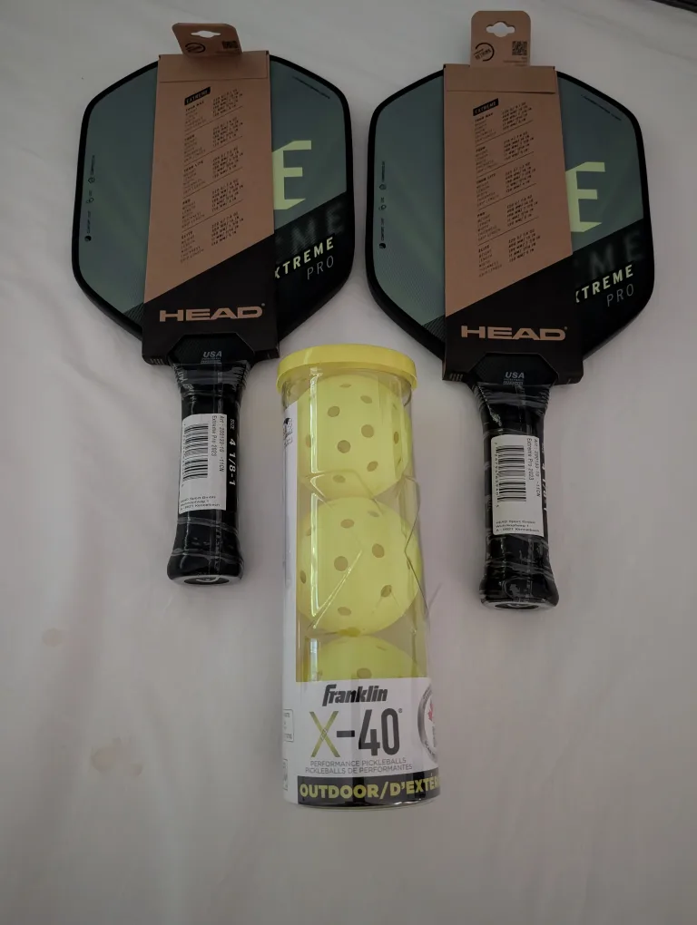 HEAD Extreme Pro Pickleball Paddles + Franklin X-40 Balls thumbnail