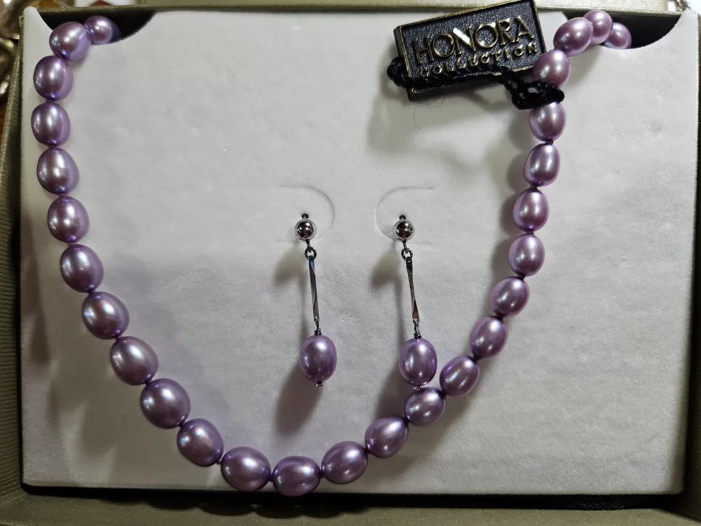 Honora Freshwater Pearl Necklace & Earrings Set thumbnail