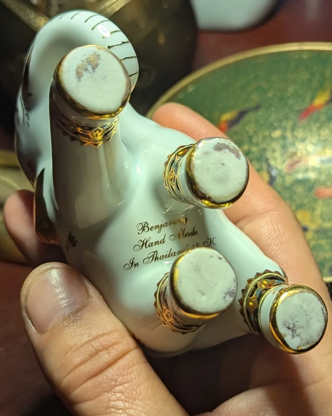 Benjarong Hand Made Elephant Figurine image indicator(3)