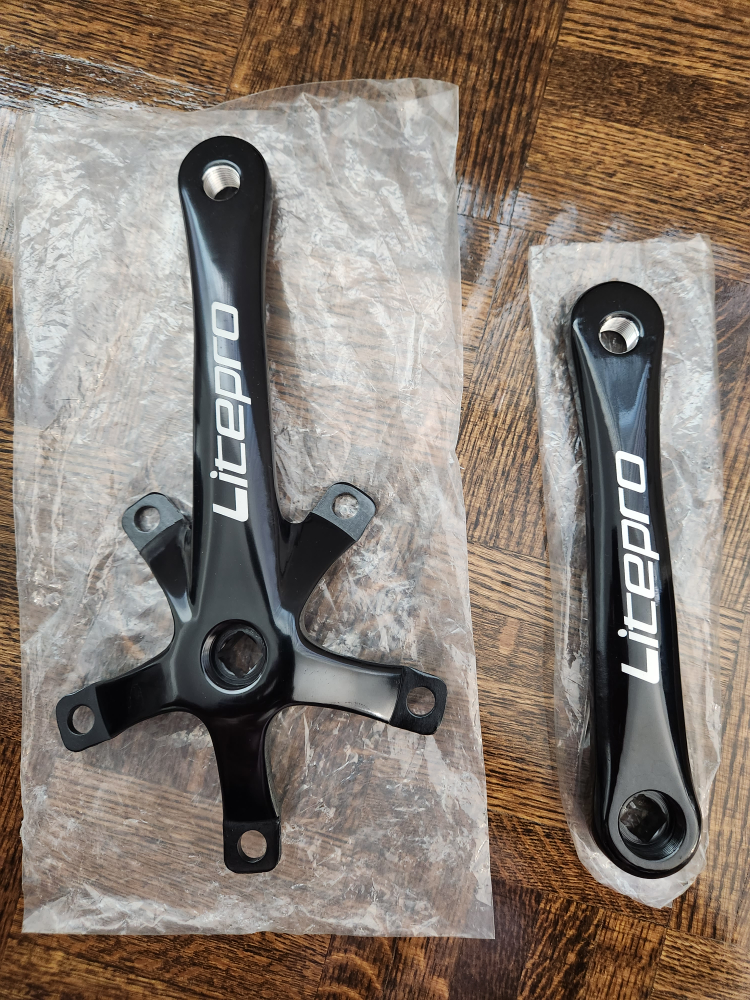 Litepro Bike Crankset - Black