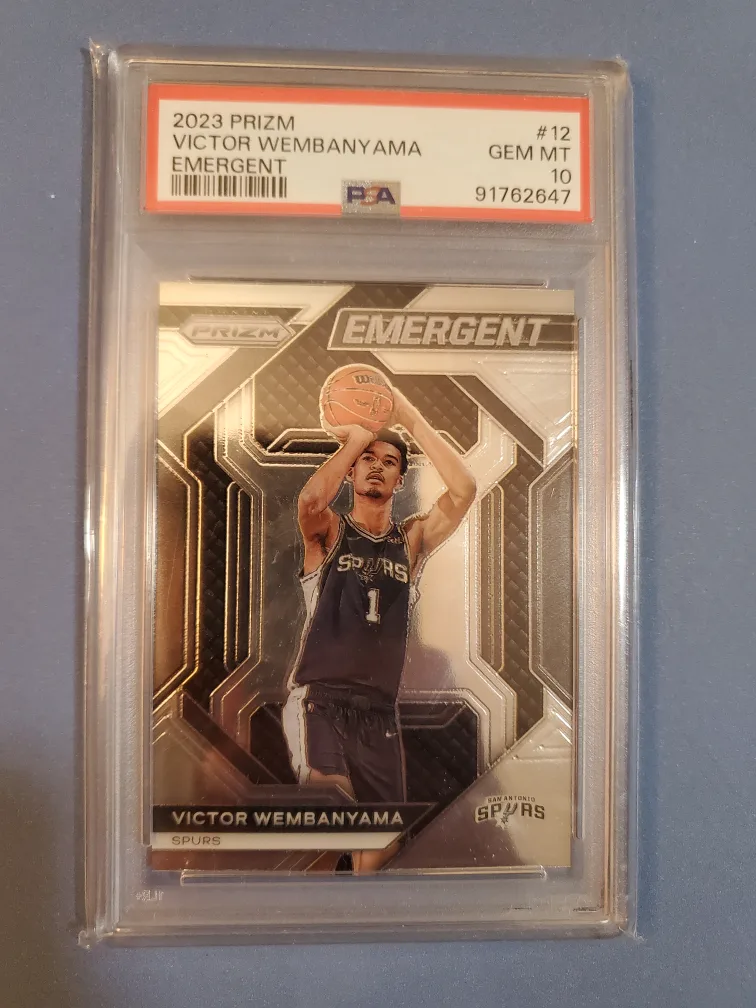 2023 Rookie Victor Wembanyama Emergent PSA 10 thumbnail