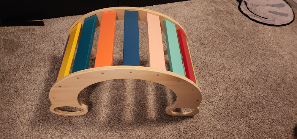 Colorful Wooden climbing/rocker