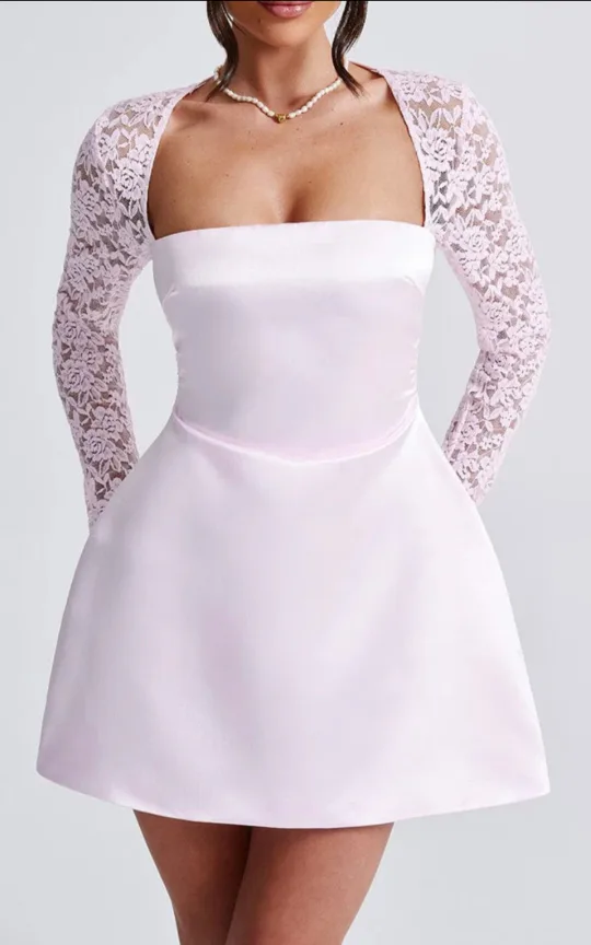 Babyboo SADIE MINI DRESS - BLUSH-Size XS image indicator(5)