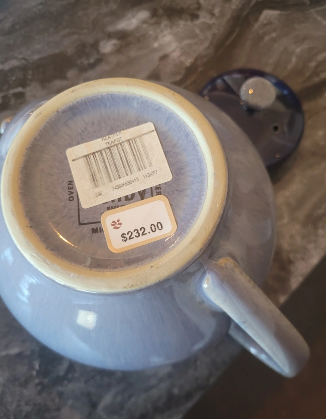 Brand new Denby Imperial blue Teapot & 2 Mugs - photo 2