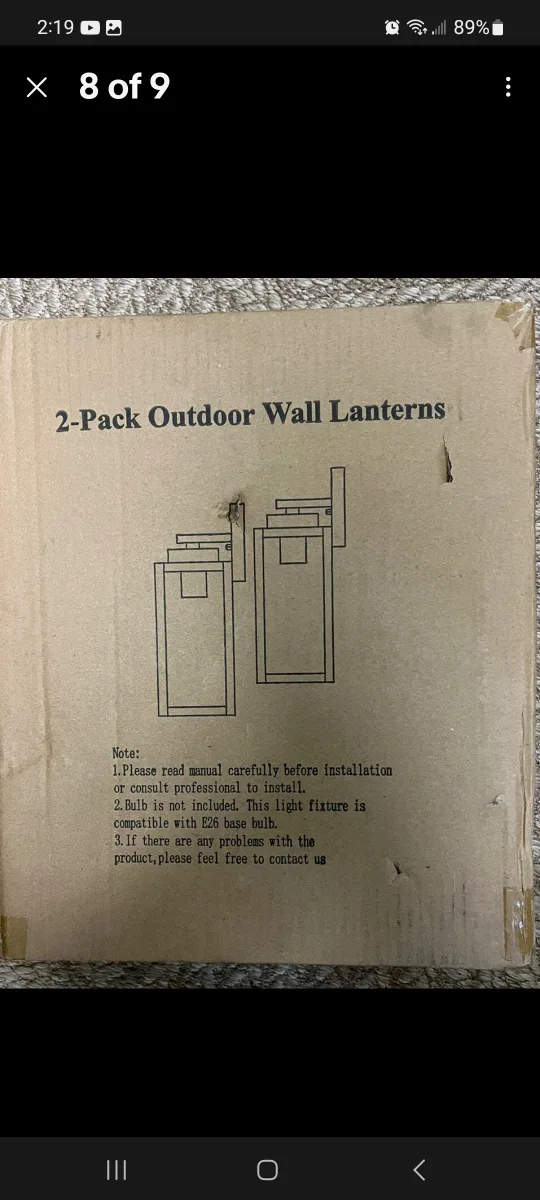 Outdoor Wall Light Fixtures - WaterproofLan brand new in box image indicator(4)