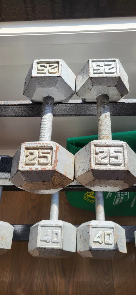 Hex Dumbbells - 25, 40, 50 lbs thumbnail