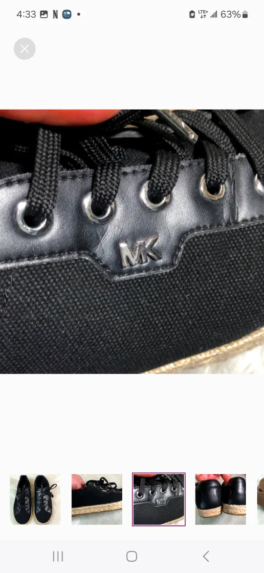 Brand new Michael Kors Black Espadrille Sneakers image indicator(2)