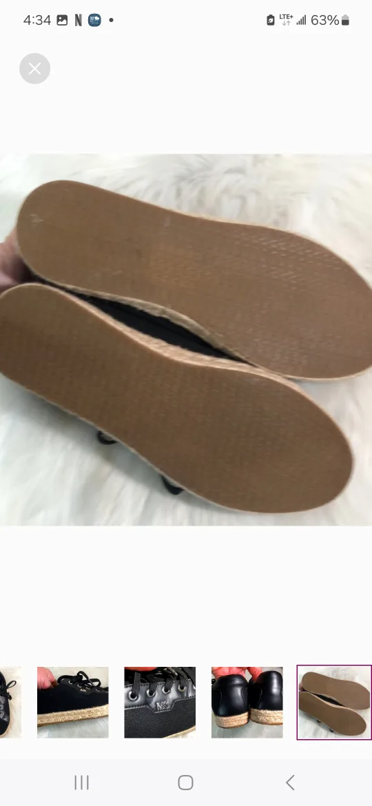 Brand new Michael Kors Black Espadrille Sneakers image indicator(4)