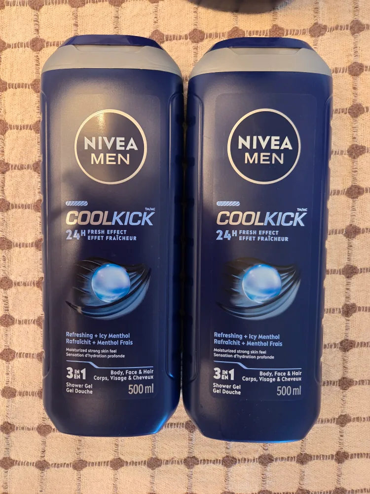 Nivea Men Coolkick 3-in-1 Shower Gel, 500ml thumbnail
