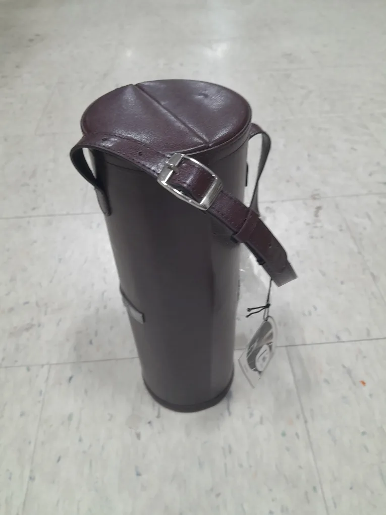 Brown Leather Wine Bottle Carrier thumbnail