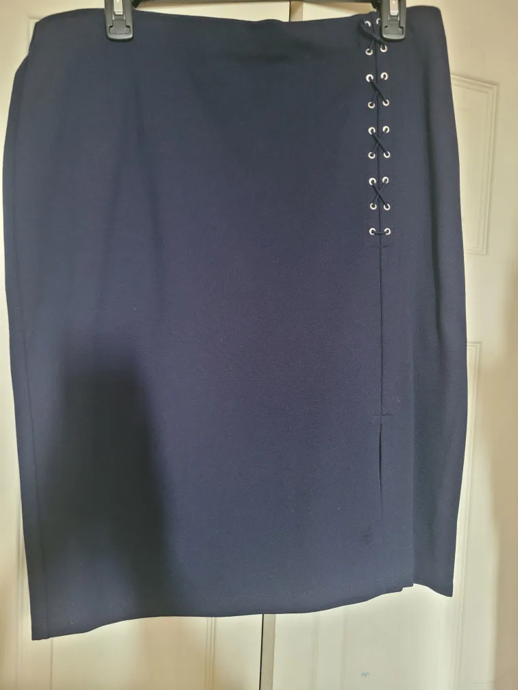 Ralph Lauren Navy Blue Skirt - Size PL thumbnail