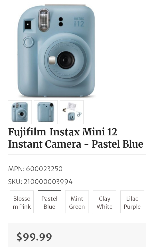 Fujifilm Instax Mini 12 - 2 cases of film included [40 pics] - photo 5