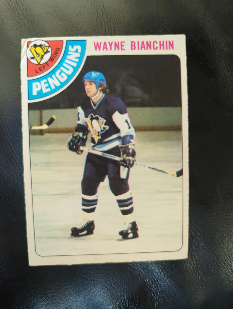 Wayne Bianchin Penguins Hockey Card thumbnail