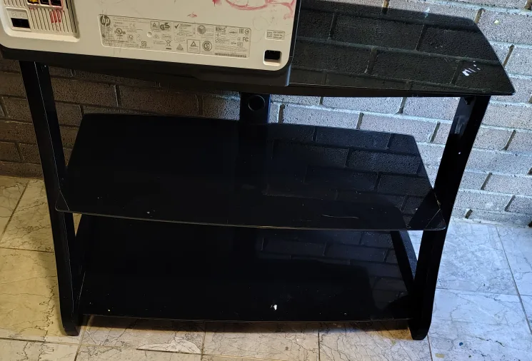 Black Glass TV Stand thumbnail