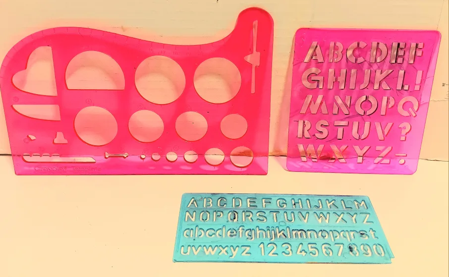 ✈️Shapes and Letters Template/Stencil Set🔠 thumbnail