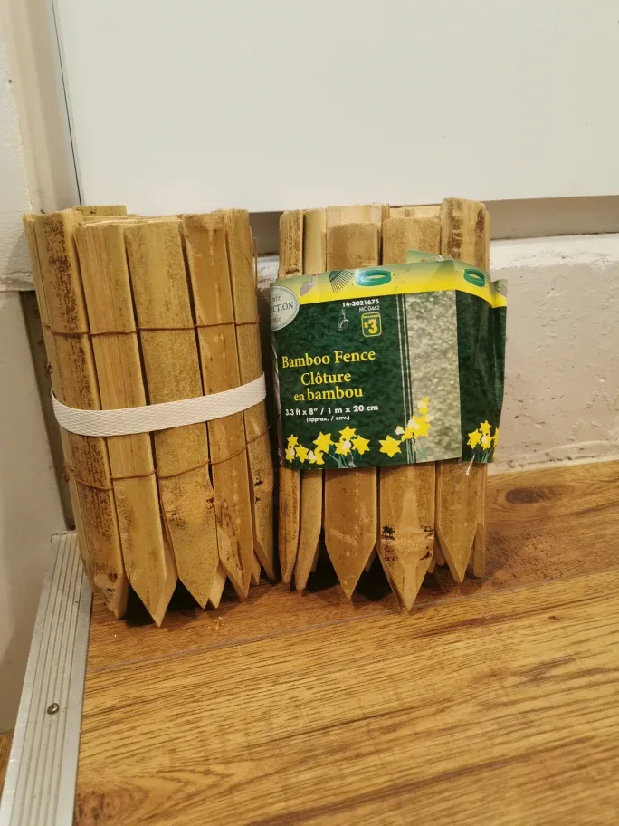 Dollarama Bamboo Fence