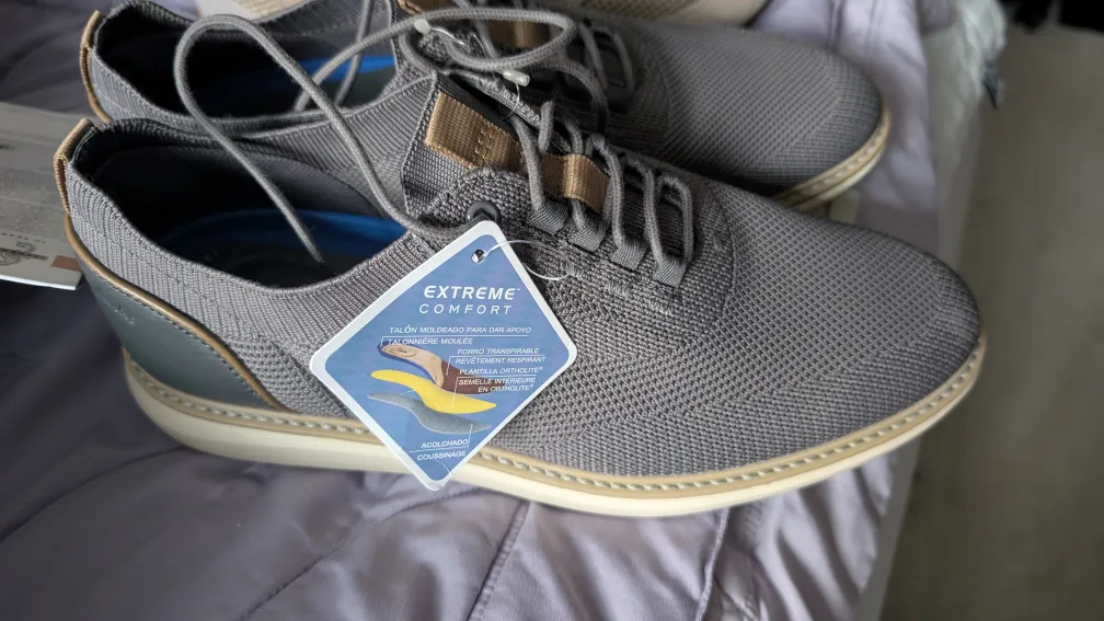 geox Extreme Comfort Grey Shoes thumbnail