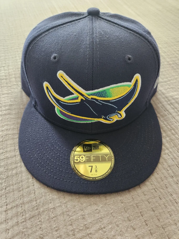 New Era Tampa Bay Rays Fitted Hat - Size 7 3/8 thumbnail