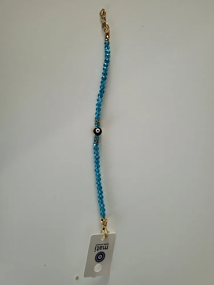 Mati Greek Souvenir Evil Eye Bracelet - Blue thumbnail