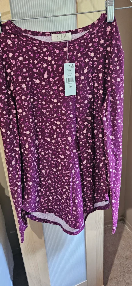 Pure Suzy Shier Floral Long Sleeve Top - Size S thumbnail