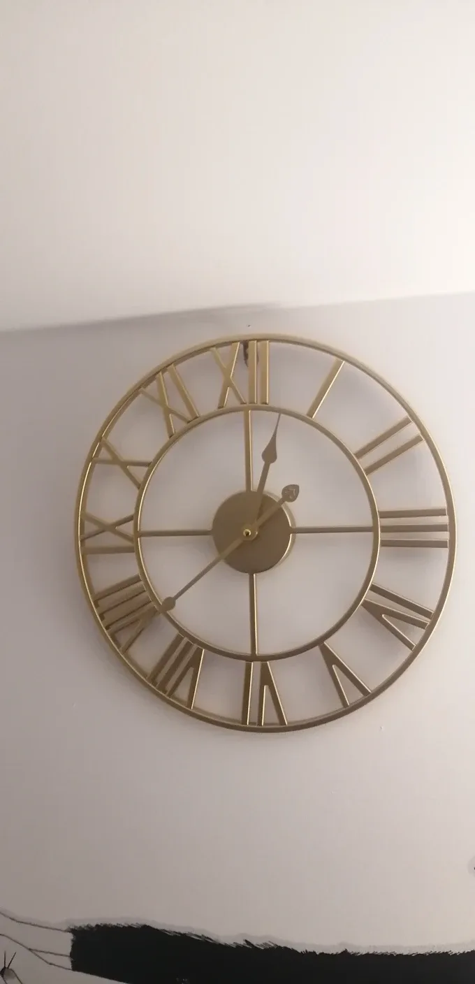 Gold Roman Numeral Wall Clock thumbnail