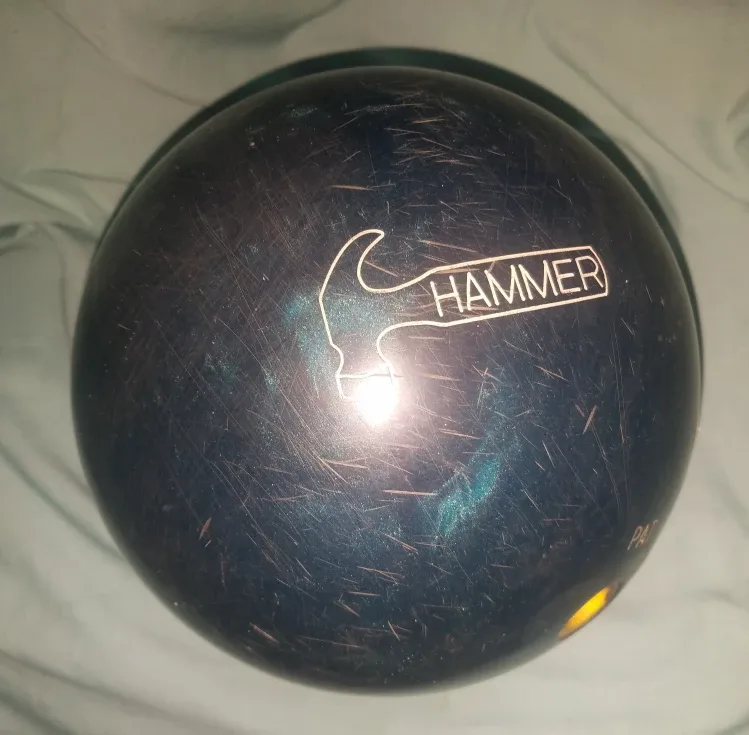 Blue Hammer 16lb Pre-Drilled Urethane Hammer Bowling Ball thumbnail