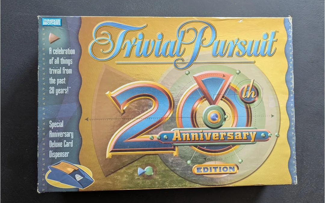 Trivial Pursuit 20th Anniversary Edition Board Game thumbnail
