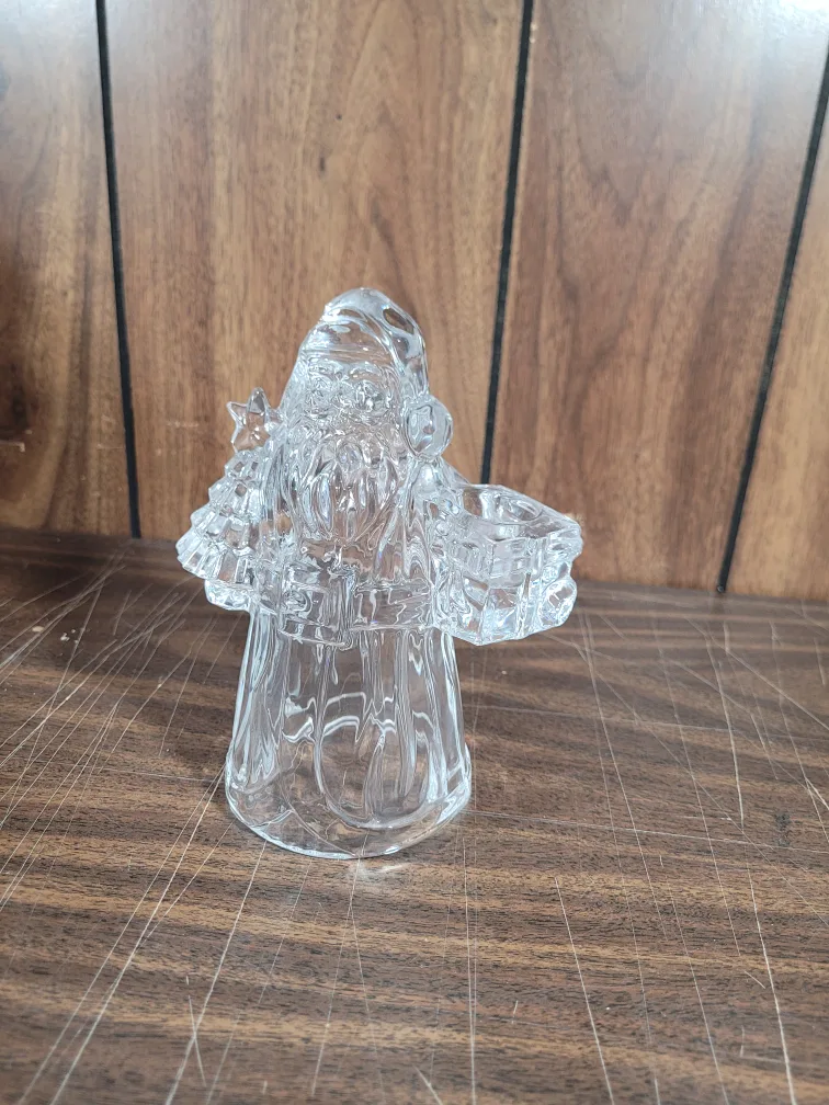 Crystal Santa Candle Holder thumbnail