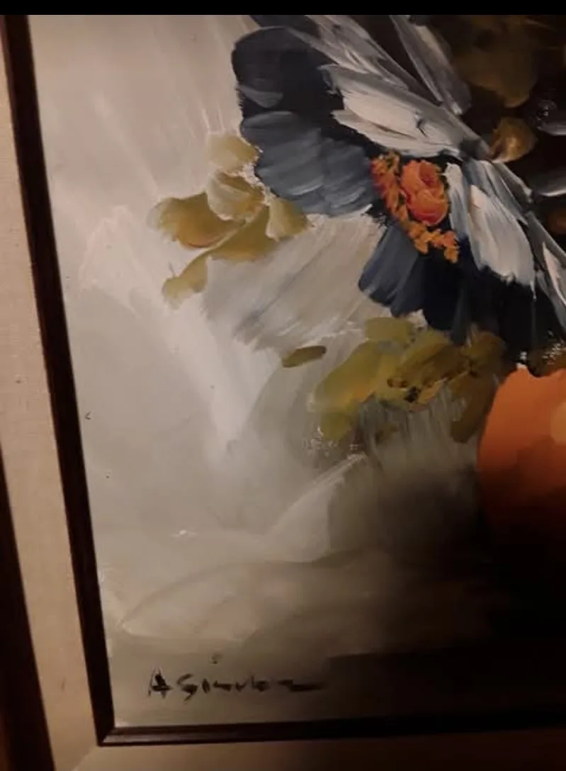 Original A. SILVER  Signed Painting on Canvas image indicator(5)