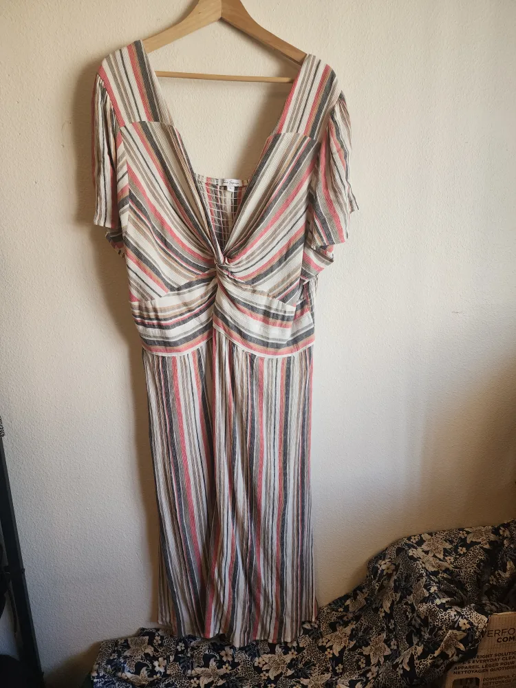 Tune Square Striped Dress Size 4X/Maternity thumbnail