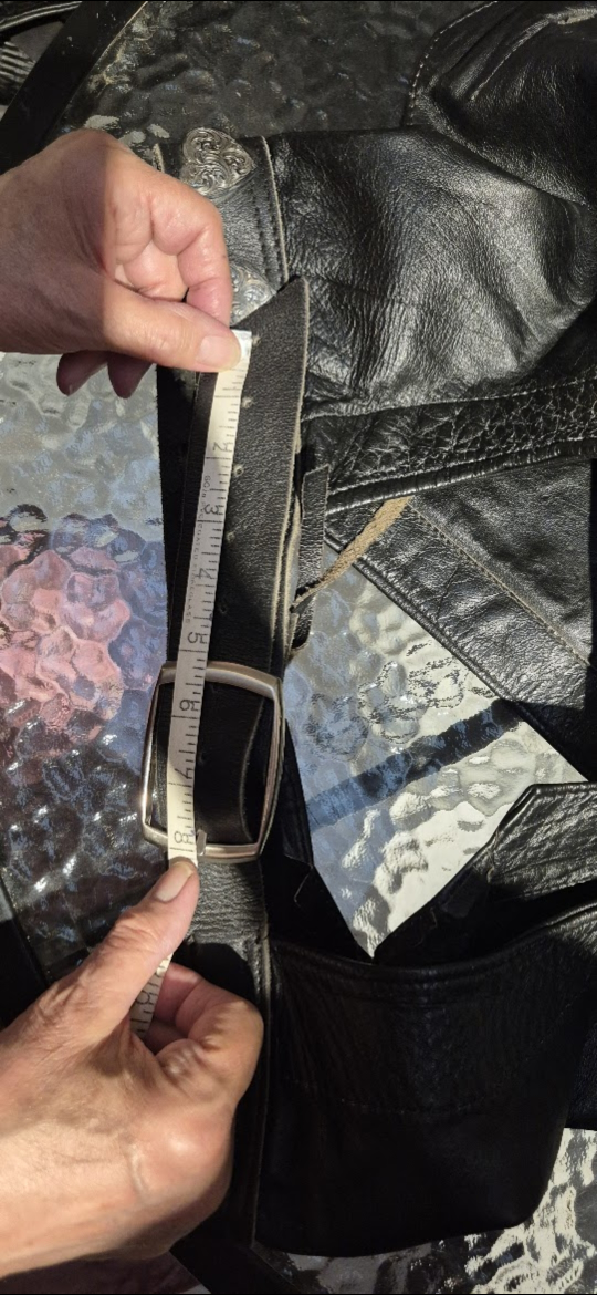 Black Leather Motorcycle Chaps - photo 5