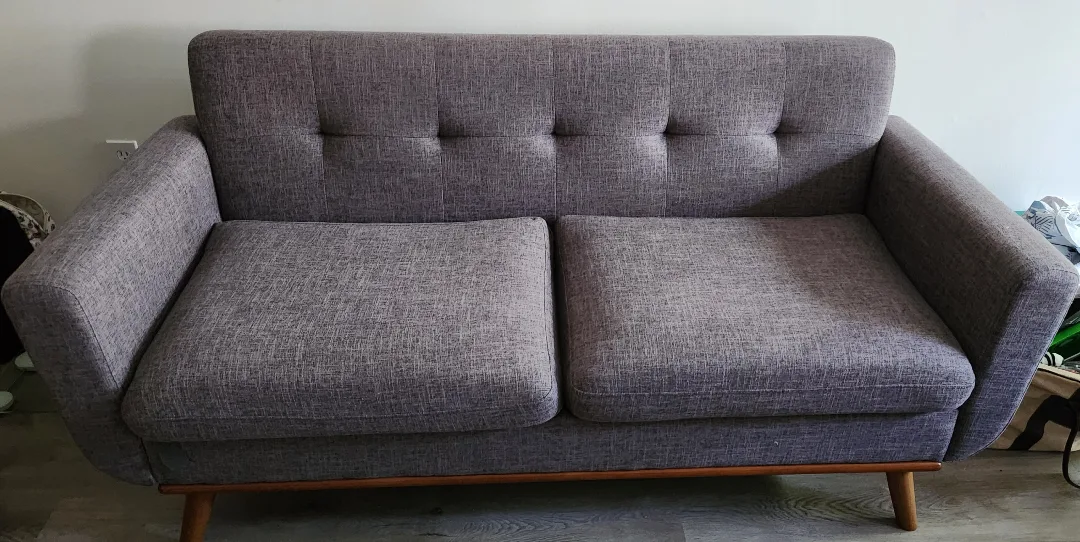 Grey Loveseat Sofa thumbnail