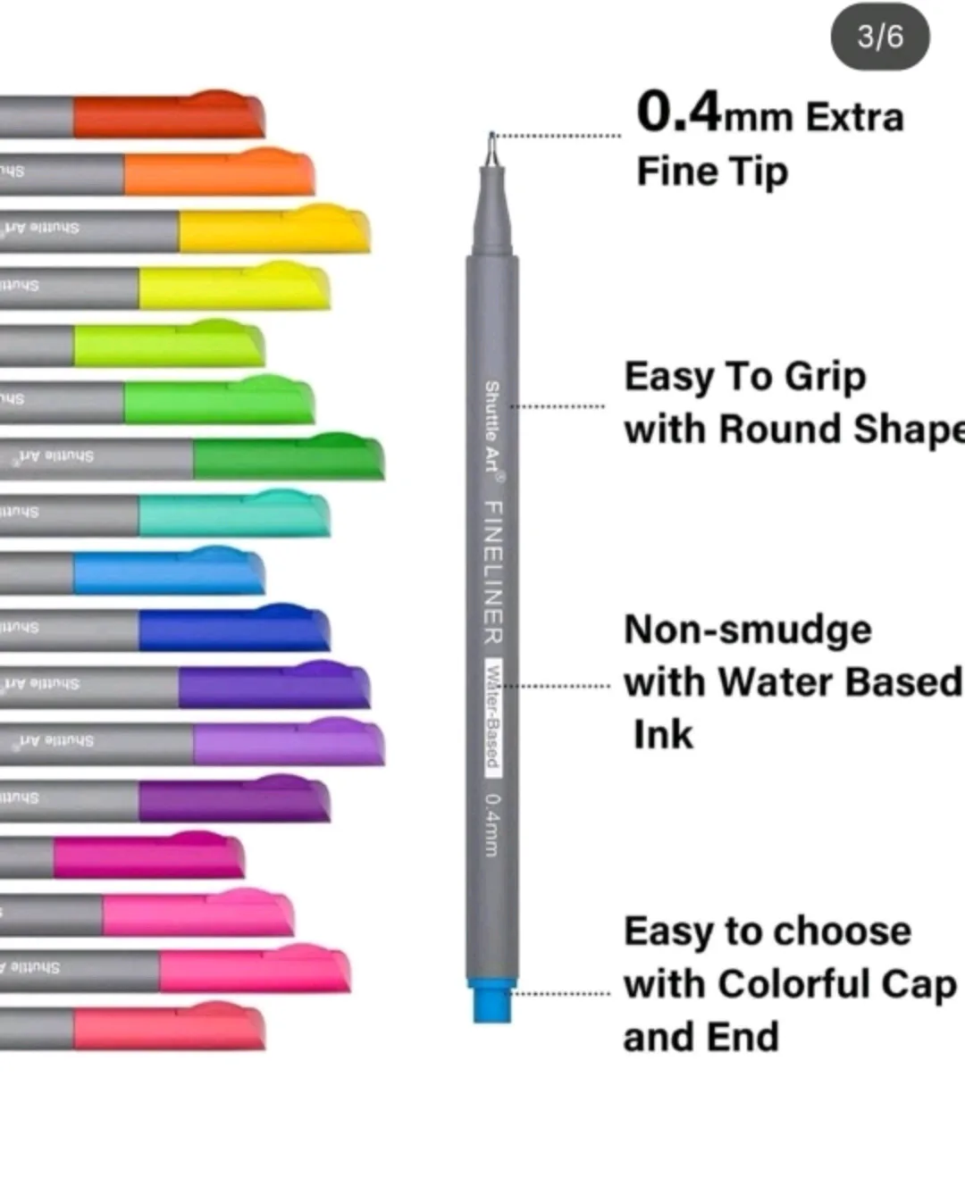 Shuttle Art 100 Fineliner Colour Pens Set thumbnail